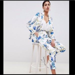 ASOS DESIGN floral print blazer and pants